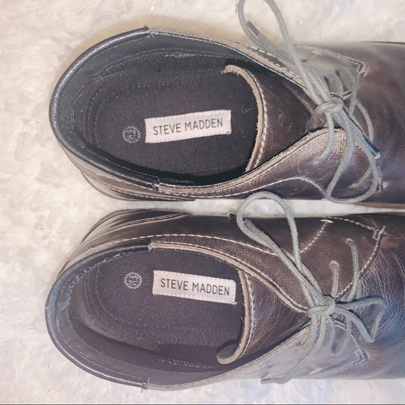 Steve Madden Grey Harken Chukka Boots